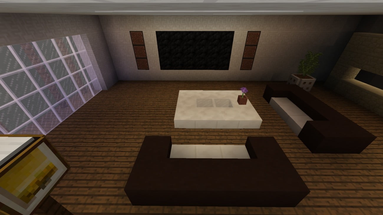 Modernes Wohnzimmer In Minecraft Bauen Minecraft Bauideende
