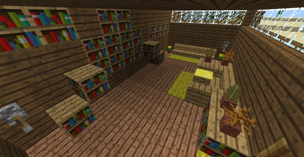 ᐅ Bücherei in Minecraft bauen - minecraft-bauideen.de