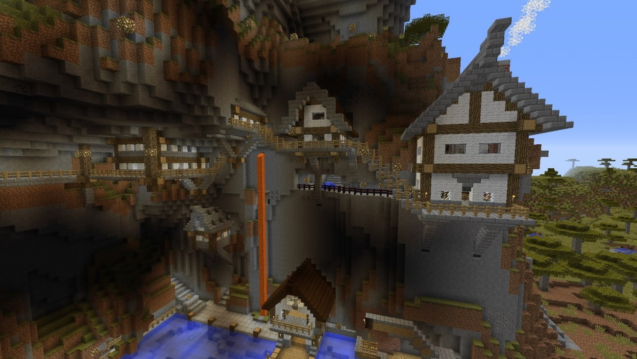 ᐅ Hängendes Haus in Minecraft bauen minecraftbauideen.de