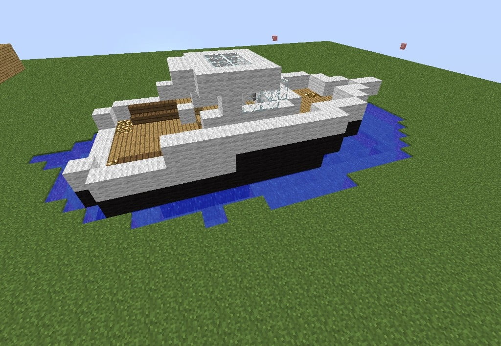 minecraft kleine yacht bauen