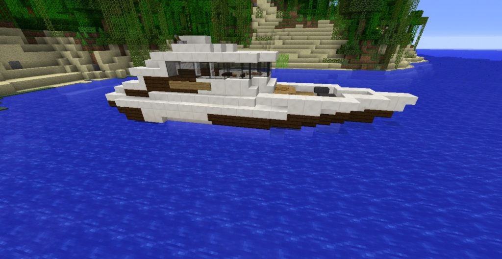 kleine yacht in minecraft bauen