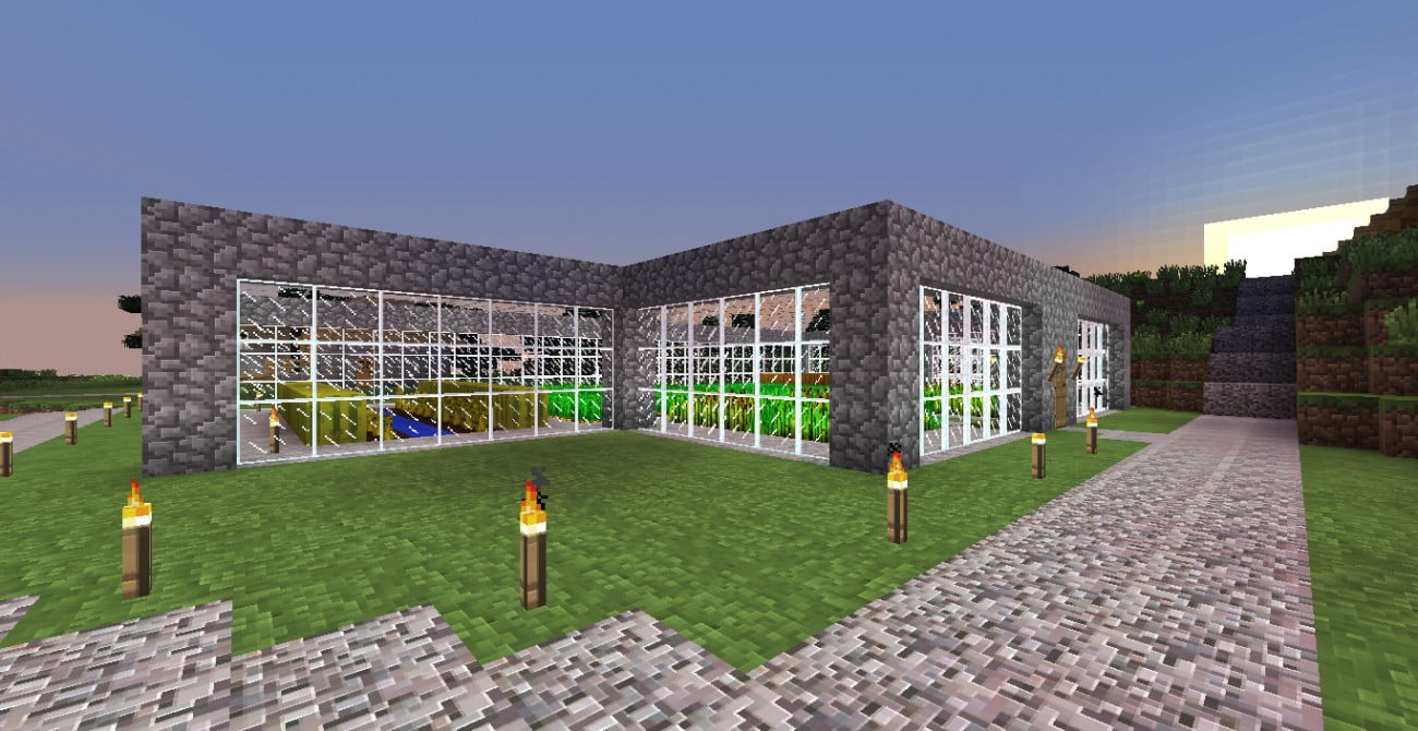 Build A Small Greenhouse In Minecraft Minecraft Bauideen De