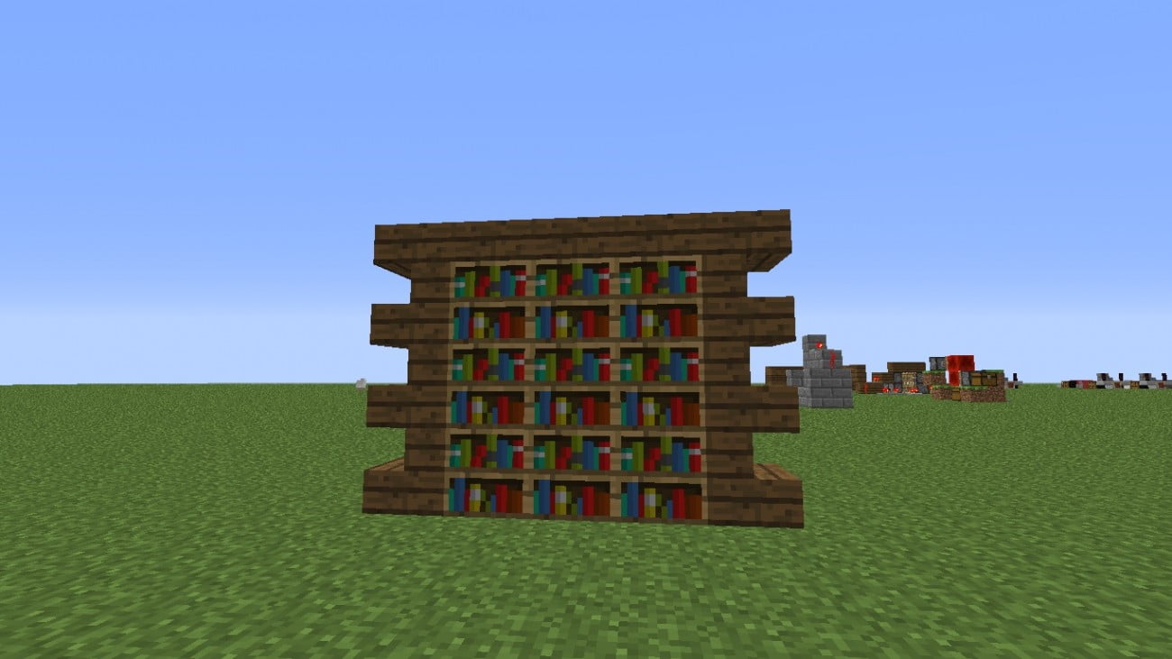 minecraft modern bookshelf