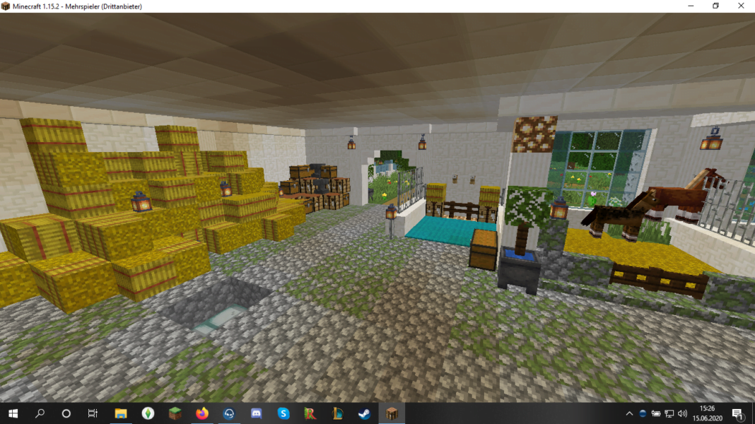 ᐅ Build horse stable to the associated riding arena 🙂 in Minecraft