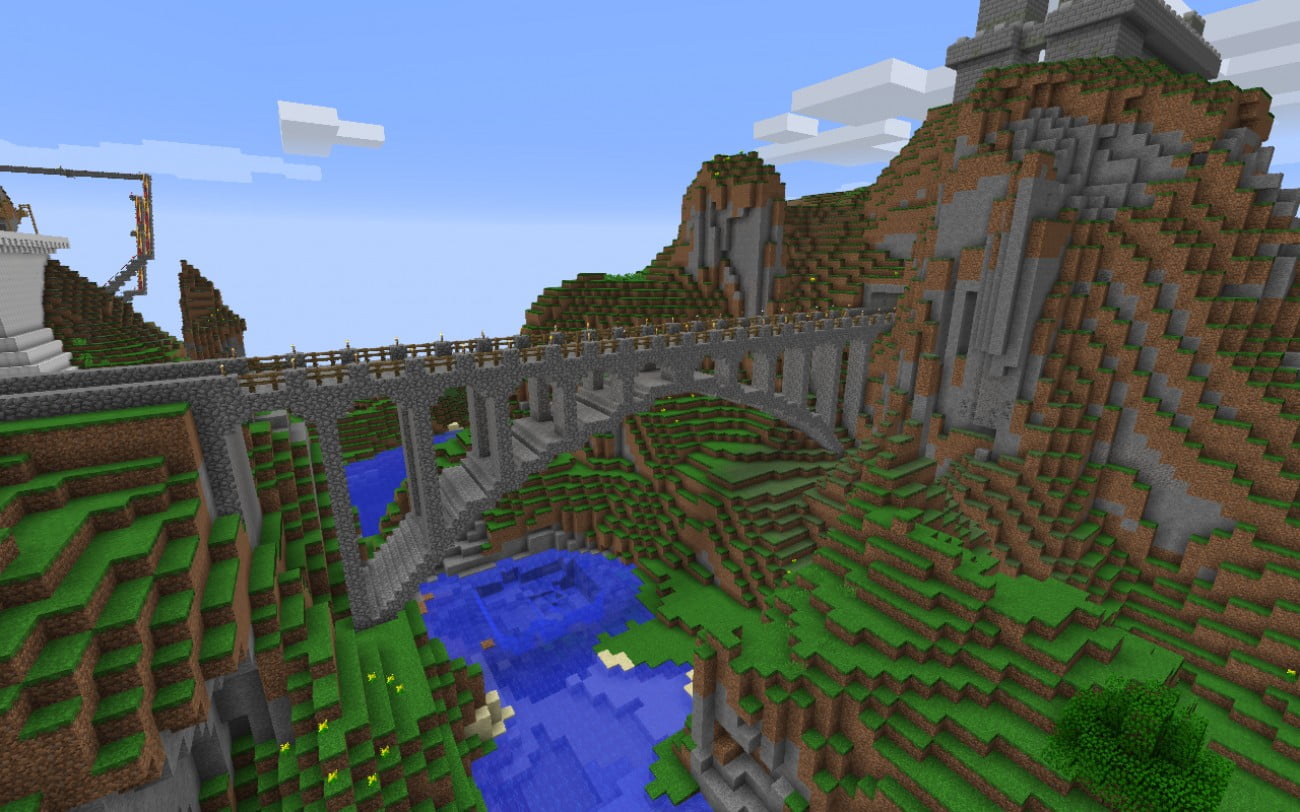 ᐅ Build Big Stone Bridge In Minecraft Minecraft Bauideen De