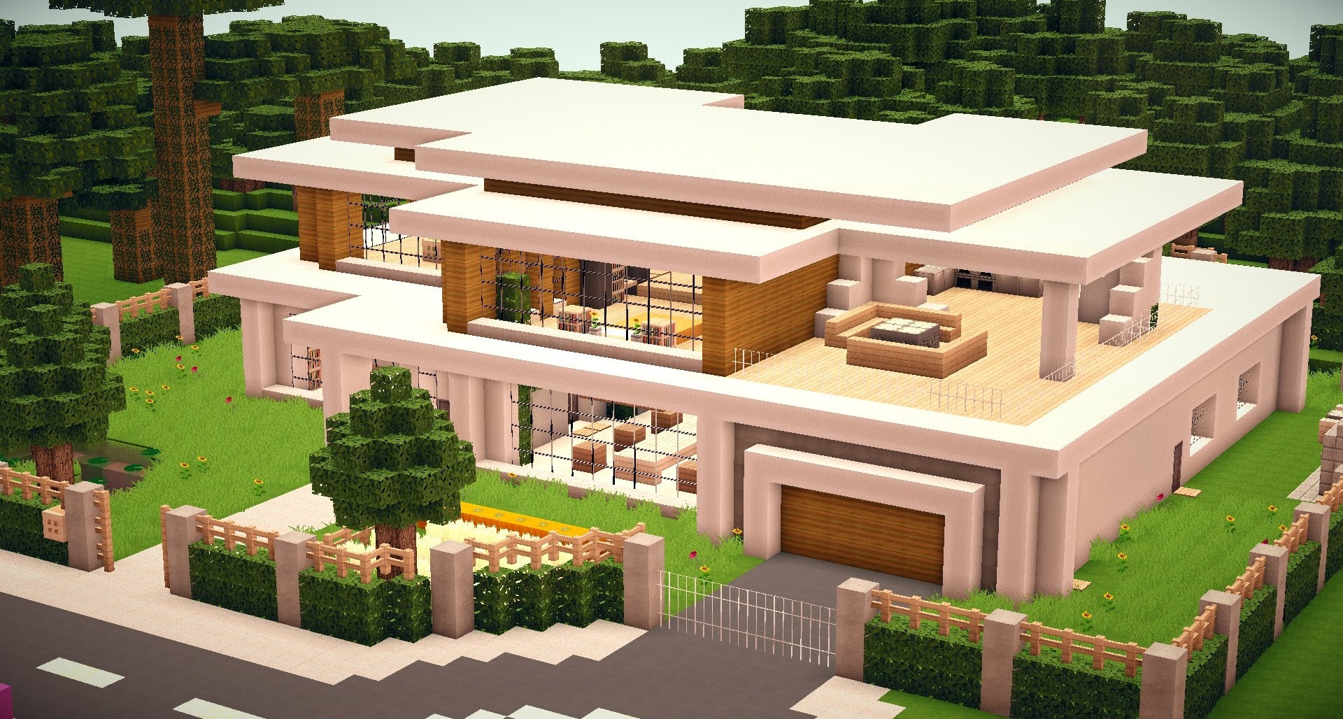 Minecraft villa bauen